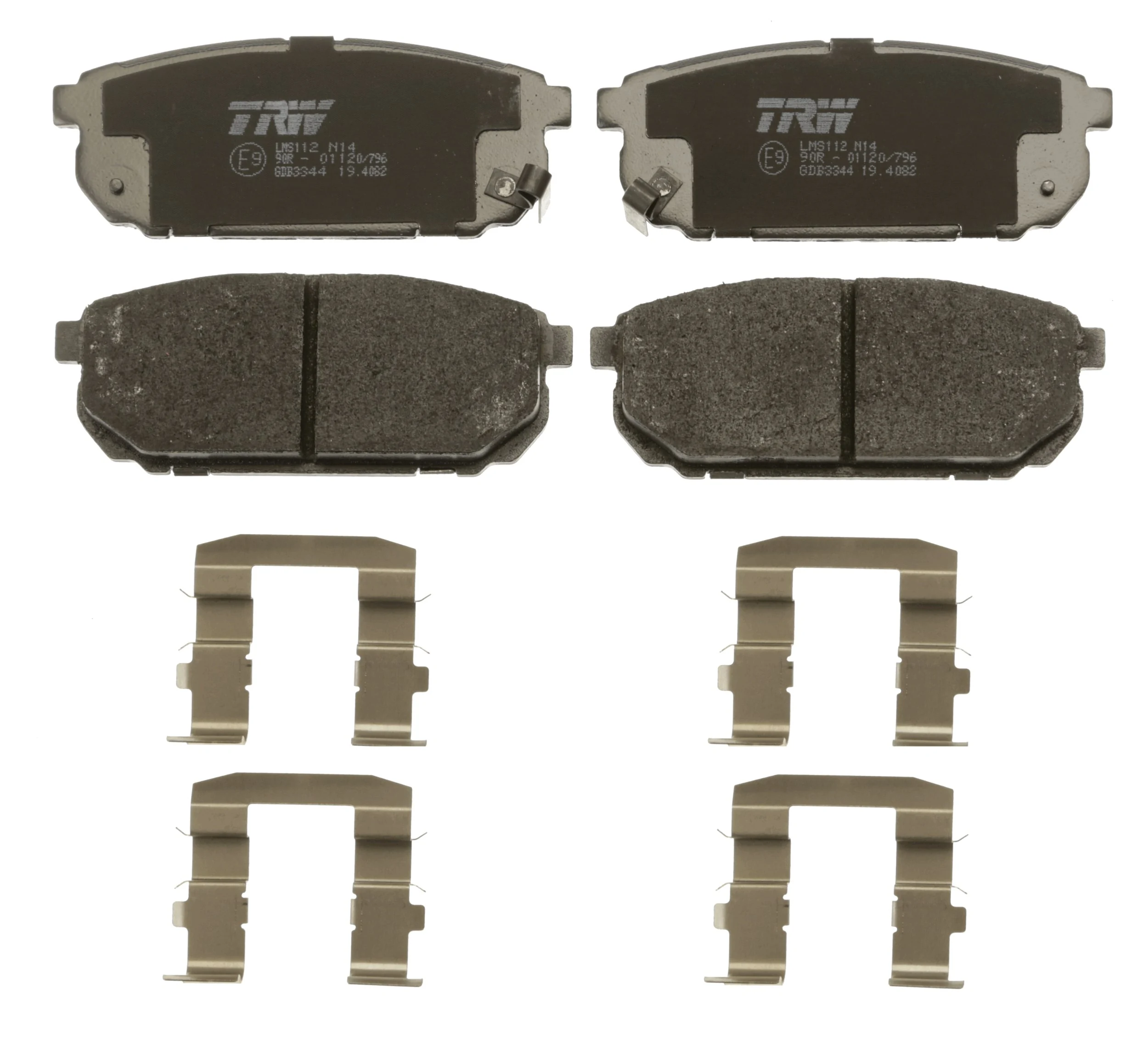 GDB3344 TRW Pastillas freno traseras