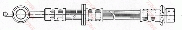 Tubo de frenos delantero para Toyota Yaris VERSO NCP2