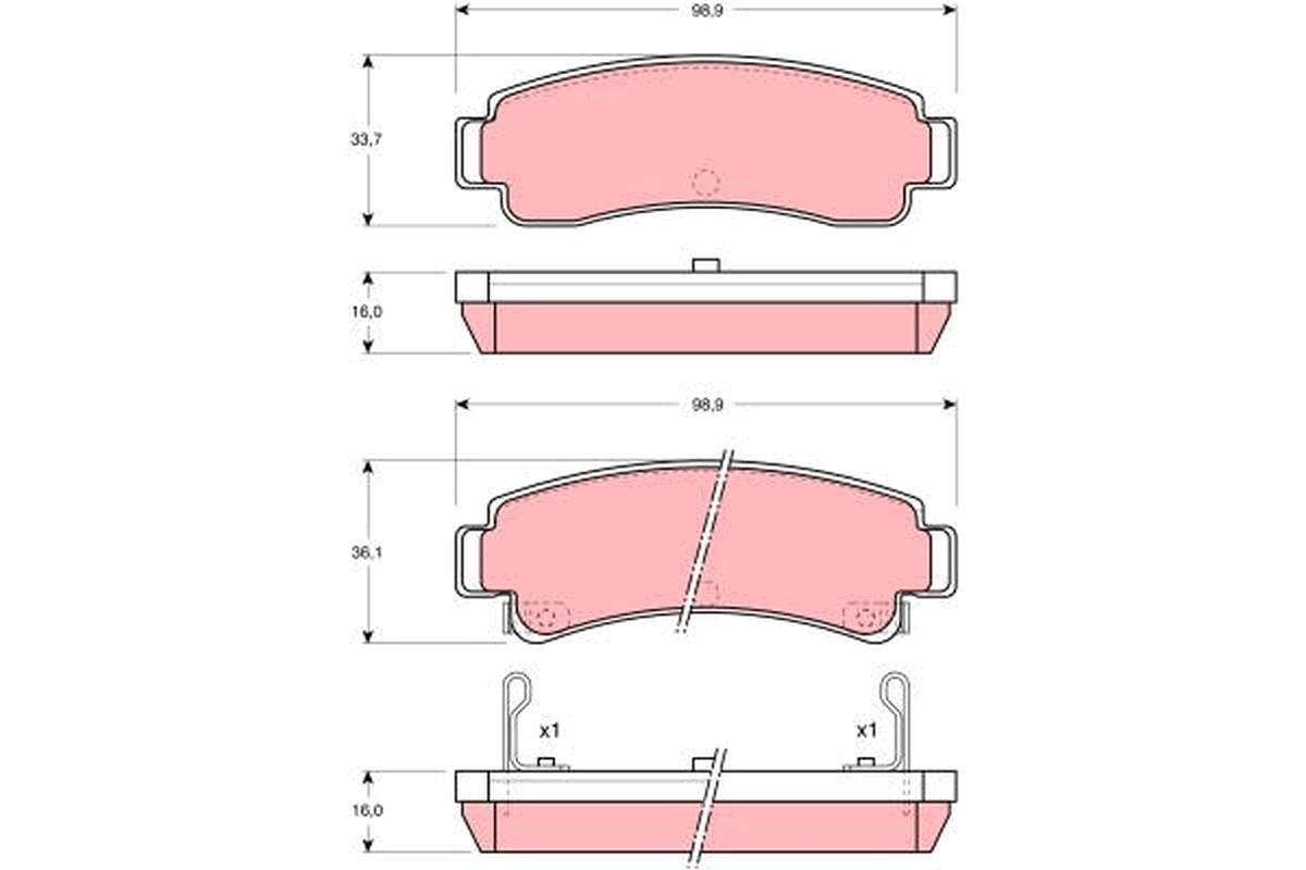 Comprar Pastillas de freno traseras Nissan Sunny II N13