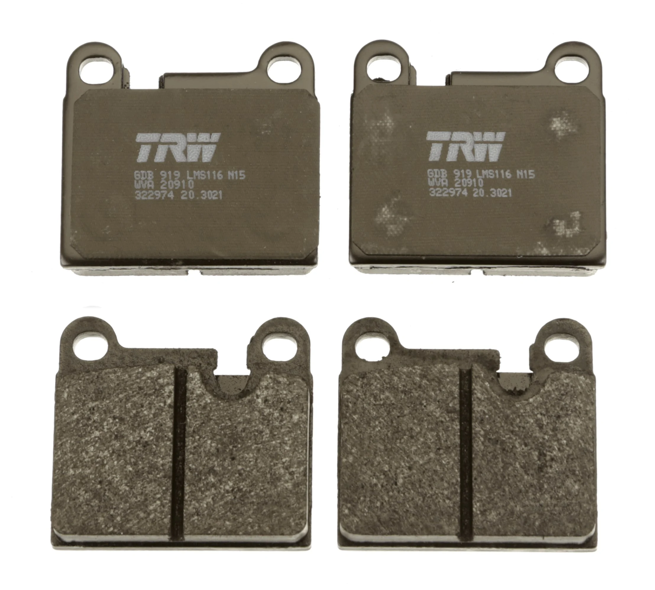 GDB919 TRW Pastillas freno traseras
