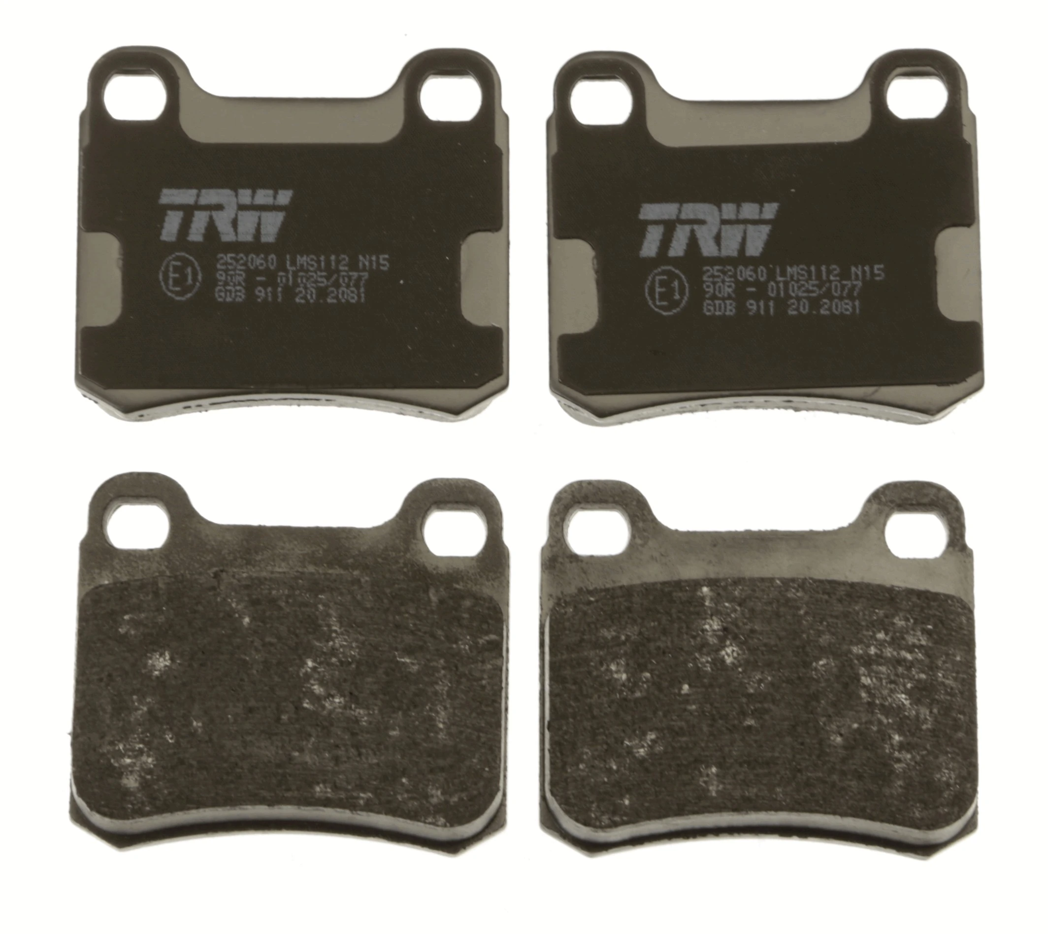 GDB911 TRW Pastillas freno traseras
