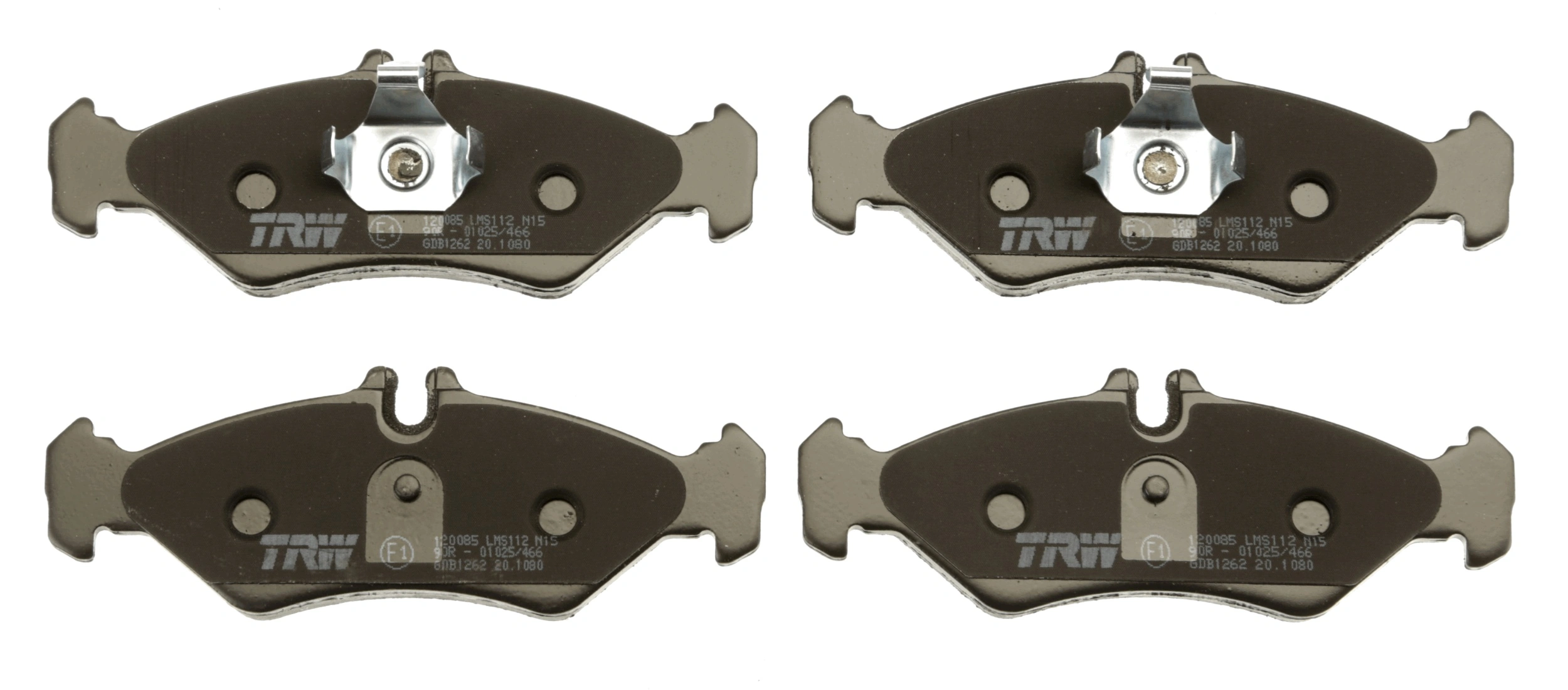 GDB1262 TRW Pastillas freno traseras
