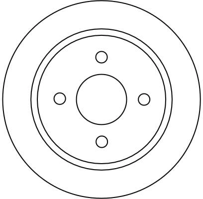 Disco de freno trasero Ford Sierra 1 GBC