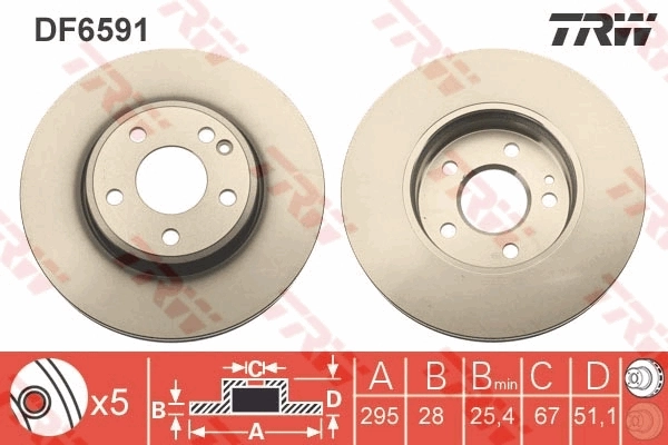 DF6591 TRW Discos