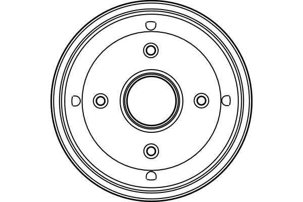 Tambor de freno trasero 95637178 Peugeot/Citroen