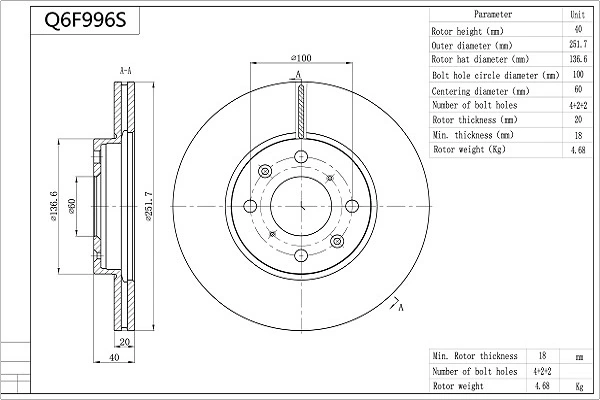 Q6F996S Aisin