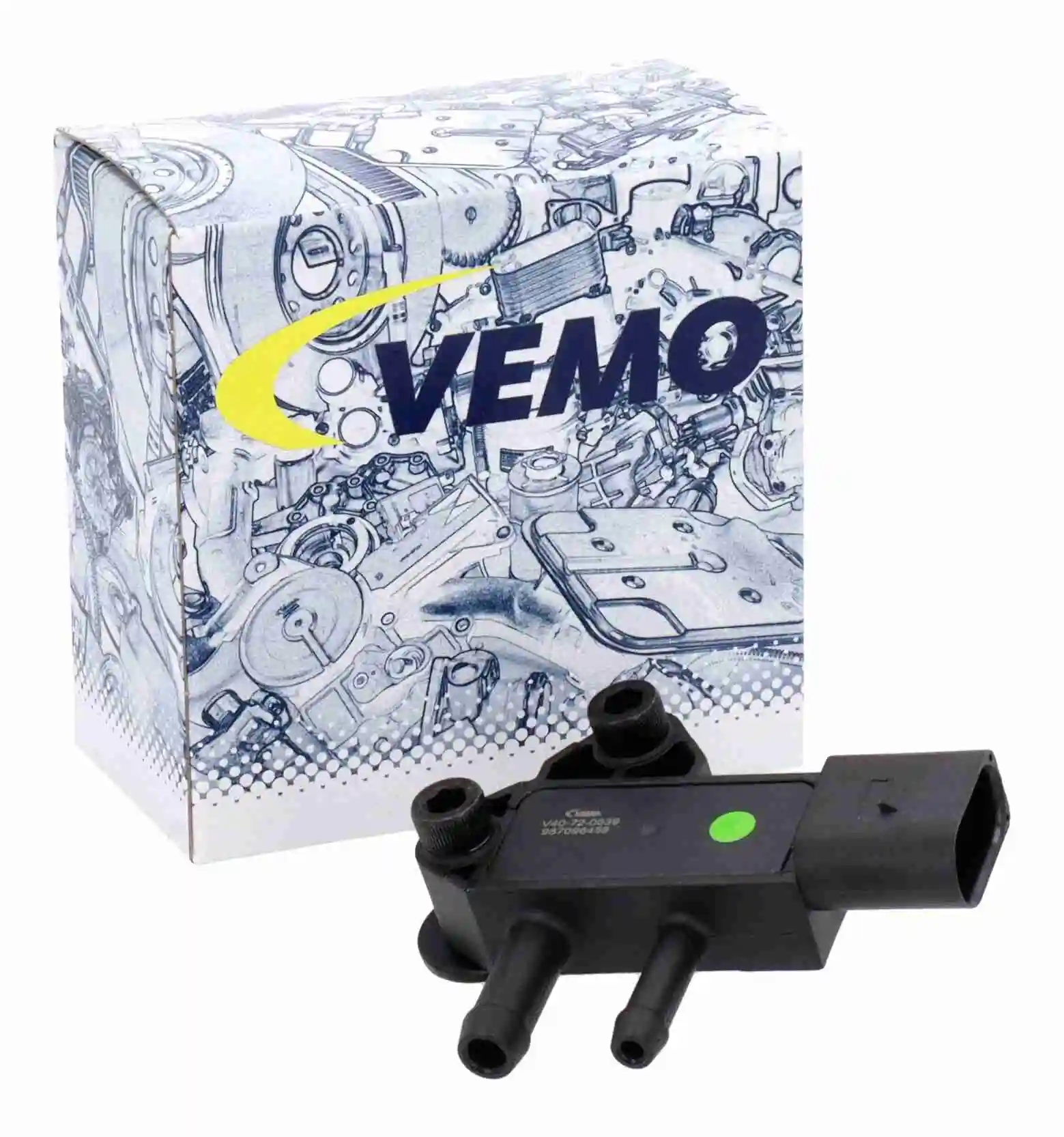 V40720639 Vemo Sensor de presion de escape