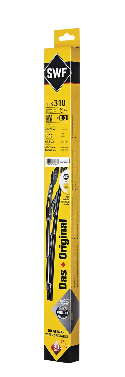 Escobillas Limpiaparabrisas delanteras para Nissan Sunny III N14