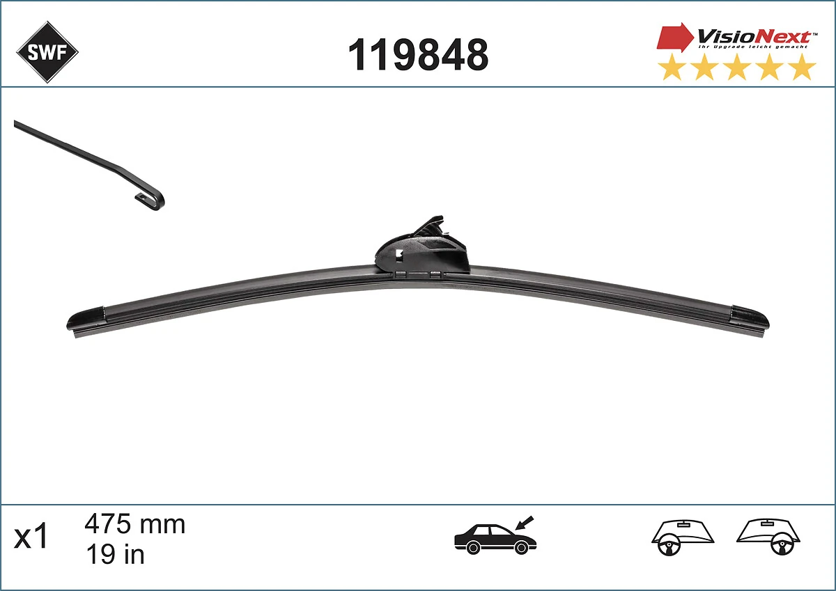 Comprar 119848 SWF Escobilla del limpiaparabrisas del lado del pasajero