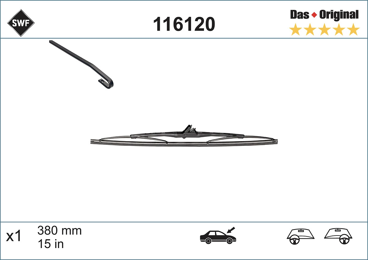 Comprar 116120 SWF Limpiaparabrisas traseros