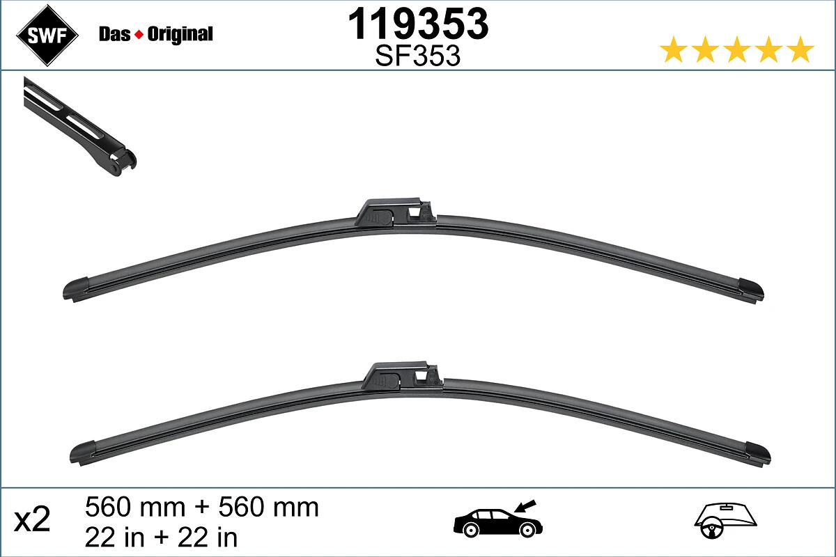 Escobillas delanteras Seat Exeo  desde 21,91 €