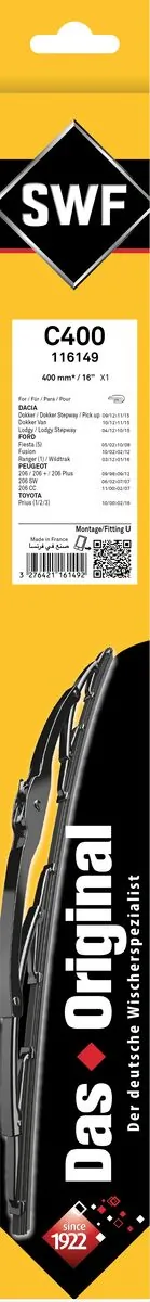 Limpiaparabrisas de luna trasera Toyota Hilux N