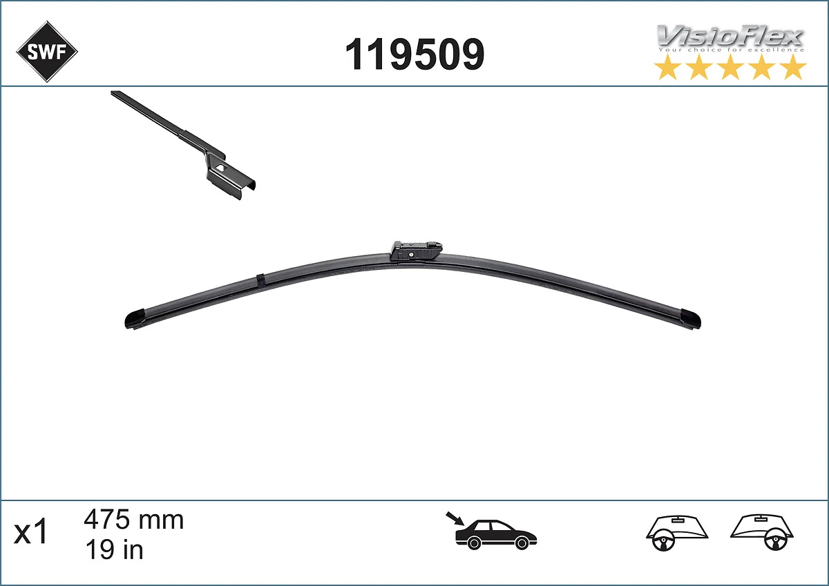 Comprar 119509 SWF Limpiaparabrisas traseros