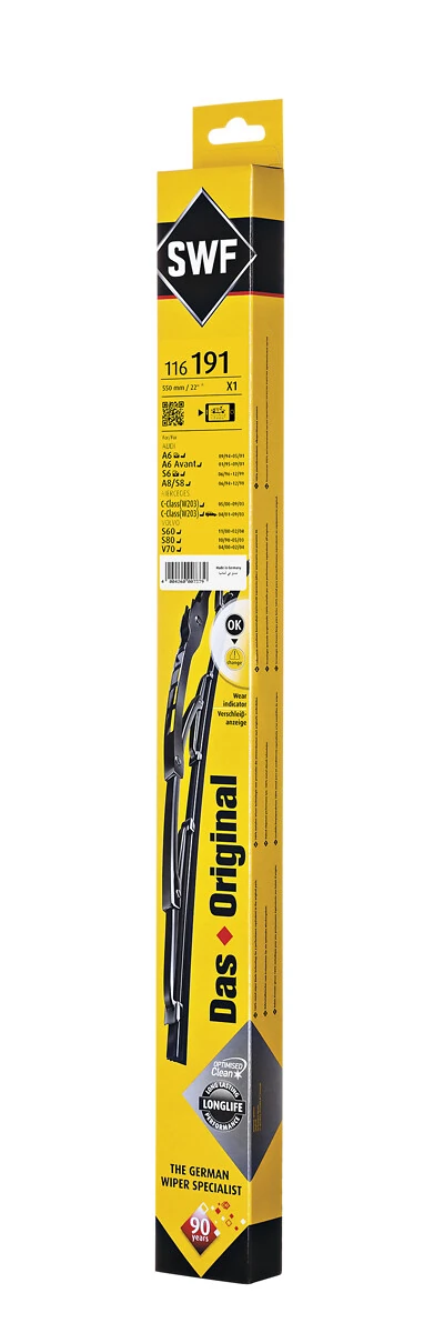 Escobilla del limpiaparabrisas del lado del pasajero SWF 116191 precio, desde 28,12 EUR