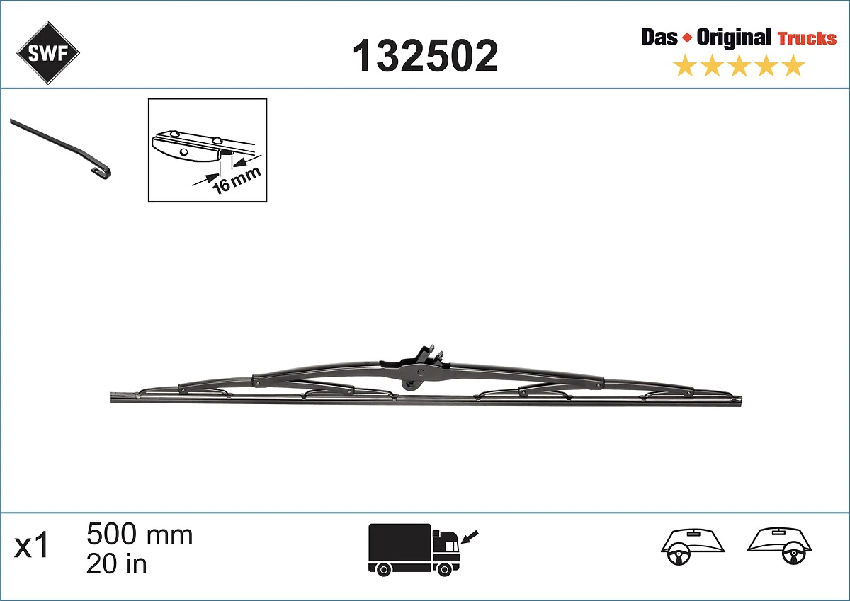 Limpiaparabrisas delantera para Renault Trafic I TXX