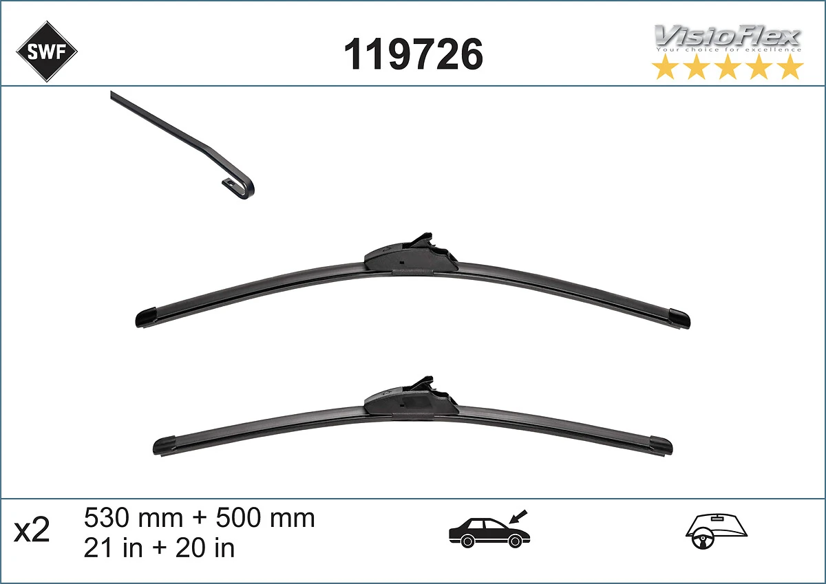 Escobillas Limpiaparabrisas delanteras para Volvo S40 I VS