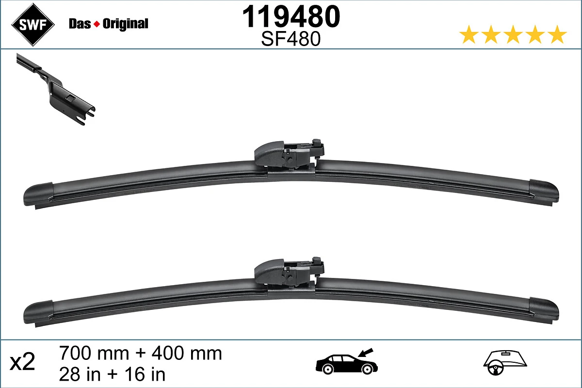 Escobillas delanteras Toyota Prius desde 24,53 €
