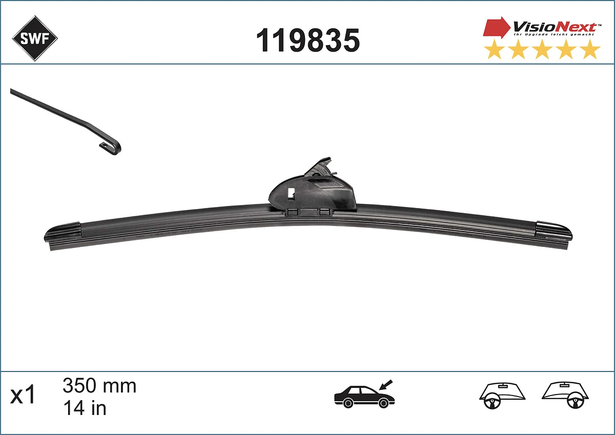 Comprar 119835 SWF Limpiaparabrisas traseros