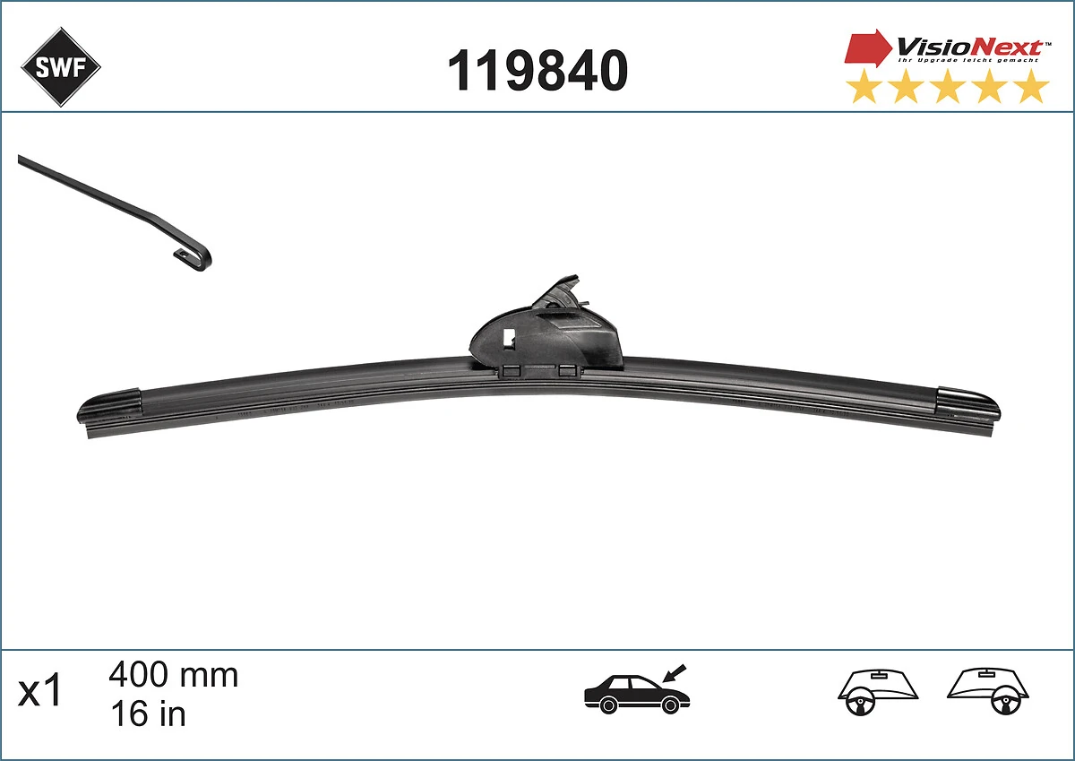 Comprar 119840 SWF Escobilla del limpiaparabrisas del lado del pasajero