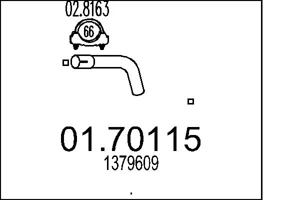 Silenciador trasero para Ford Transit V347/8