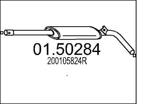 Silenciador central Asmet 10135
