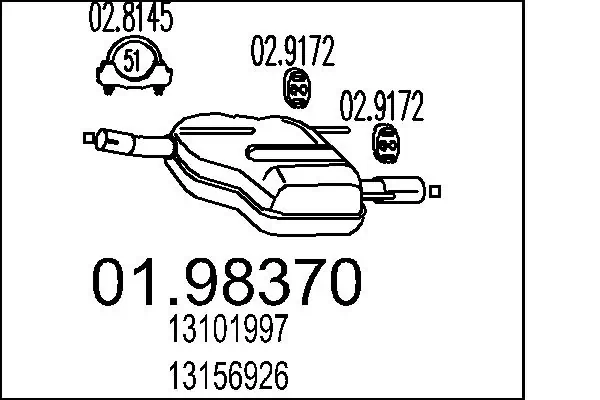 Comprar Silencioso trasero Vectra