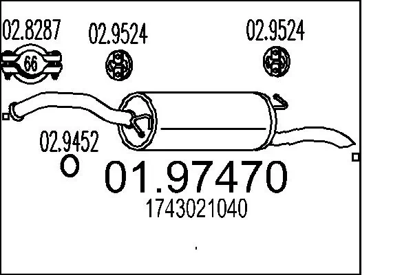 Comprar Silencioso trasero Yaris  NCP2