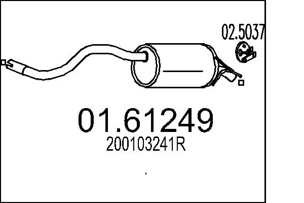 10139 Asmet Silenciador trasero