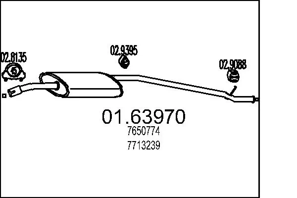Comprar Silencioso trasero Panda I 141A
