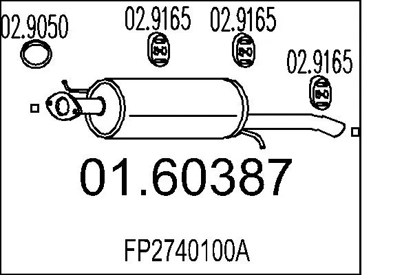 Silencioso trasero Mazda 626 V hatchback comprar en España