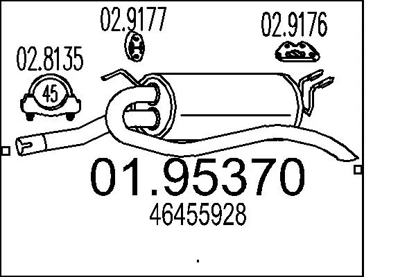 Comprar Silencioso trasero Palio  178DX