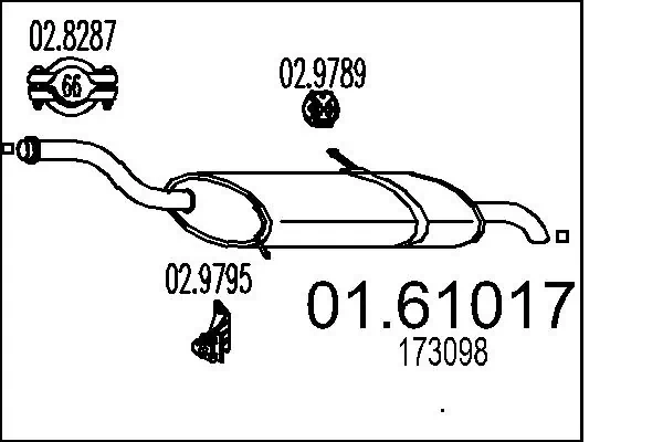Silencioso trasero Citroen C4  desde 97,26 €