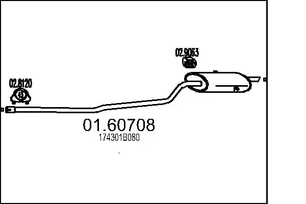 Comprar Silenciador trasero Toyota Corolla  E11 a bajo precio