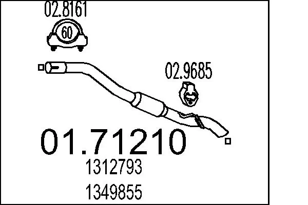 Silencioso trasero S40 II sedán (2004-2012) original desde 37,73 €