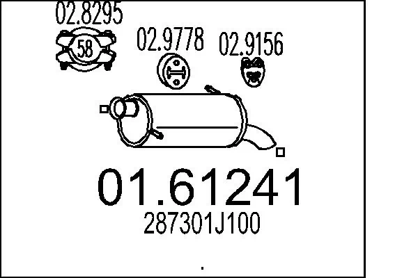 Comprar Silenciador trasero Hyundai I20  PB a bajo precio
