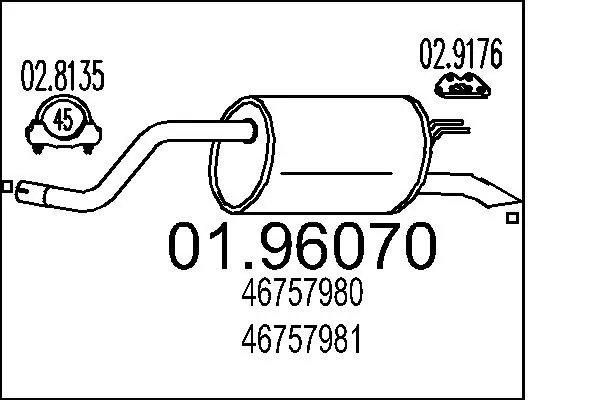 Comprar Silencioso trasero Punto II 188