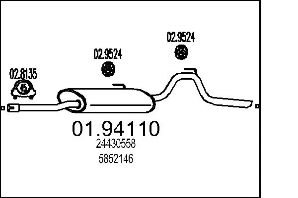 Comprar Silenciador trasero Citroen C15  VD a bajo precio