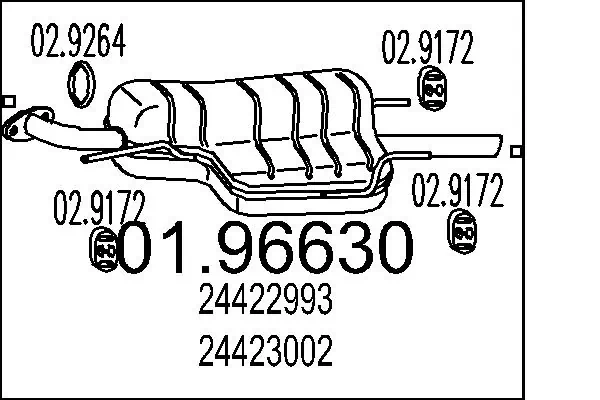 Comprar Silencioso trasero Astra  F69