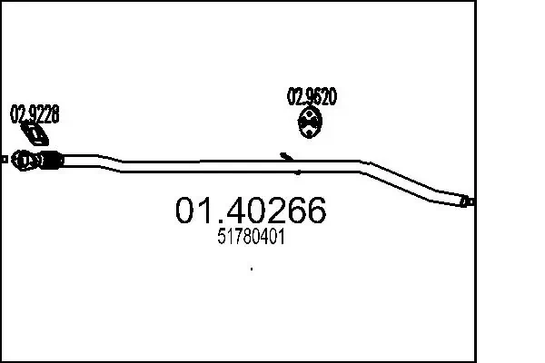Silenciador trasero BS900027 Bosal