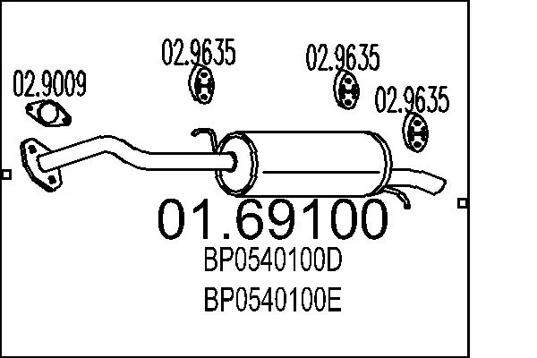 Comprar Silenciador trasero Mazda 323 IV BG a bajo precio