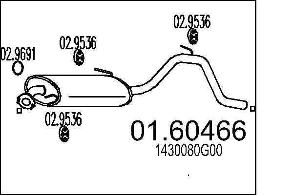 Comprar Silenciador trasero Suzuki Ignis I FH a bajo precio