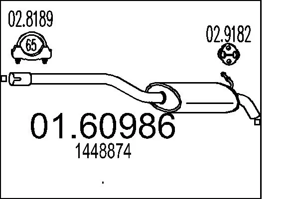 Silencioso trasero Mondeo IV familiar (2007-2014) original desde 93,30 €