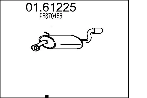 Comprar Silenciador trasero Chevrolet Captiva I C100 a bajo precio
