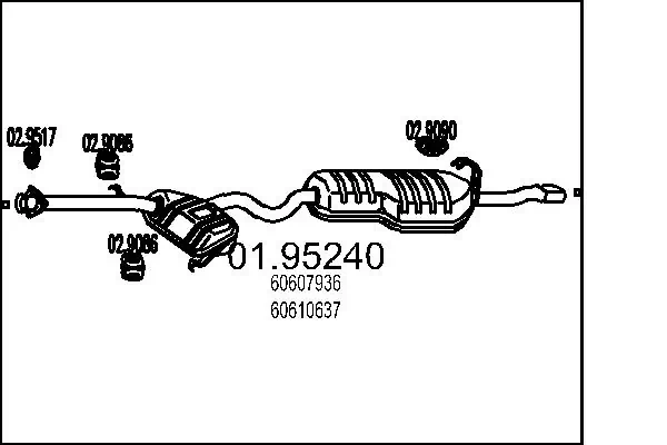 Silencioso trasero Alfa Romeo 146  (930)