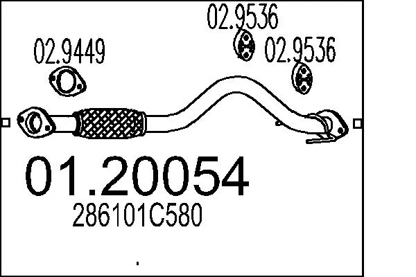Silenciador, sección delantera Bosal BS750133 precio, desde 88,28 EUR