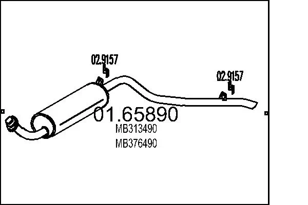 Comprar Silenciador trasero Mitsubishi Pajero I L04G a bajo precio