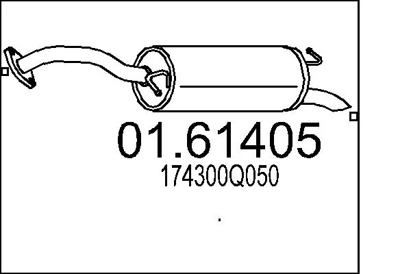 Comprar Silenciador trasero Toyota Yaris  P13 a bajo precio