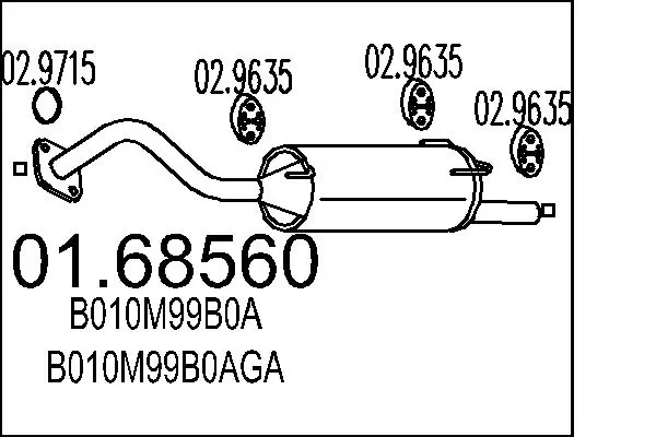 Comprar Silenciador trasero Nissan Micra  K11 a bajo precio
