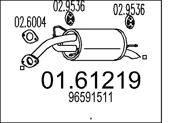 Comprar Silencioso trasero Spark (Matiz)  M200, M250