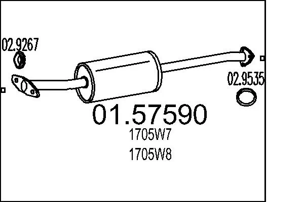 Silenciador trasero para Ford Explorer U2